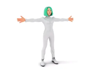 Emerald Cyber Suit model pack Low-poly 3D model