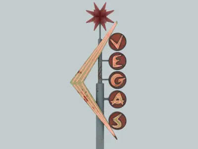Sign Vegas 3D model