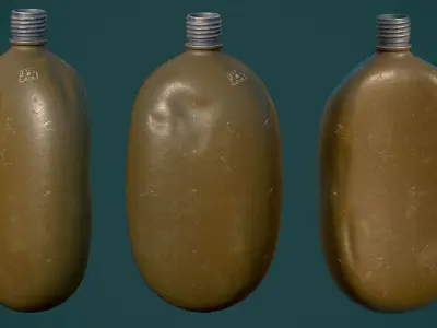Military Set Low-poly 3D model