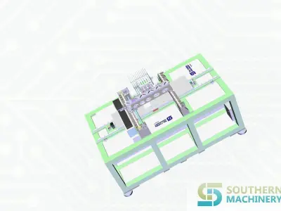How to make LED lighting chip mounter in Smart EMS factory 3D model