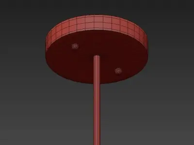 Sputnik Style Chandelier 3D model