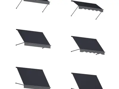 Marquise canopy visor 3D model