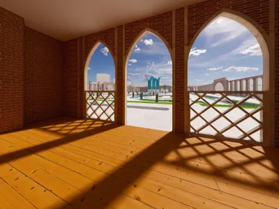 Iranian Garden 3D model