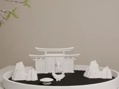 3D Printable Zen Garden Kit 3D print model