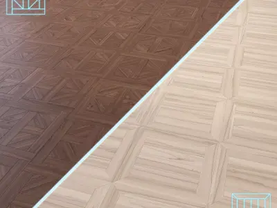 Parquet - Laminate - Wooden floor 2 in 1 Low-poly 3D model 120