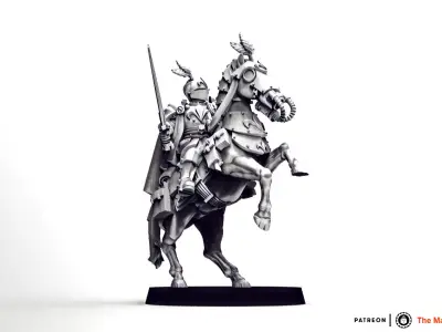 Feudal Guard High Born Cavalry Officer 3D print model
