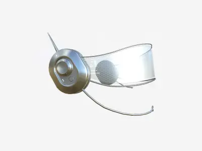 SciFi Glasses H07 Aluminum - Character Design Fashion Low-poly 3D model