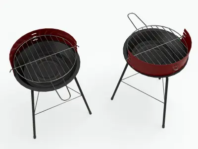 Barbecue Small - Clean Low-poly 3D model