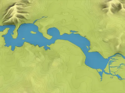 Canberra - 3D City Topography Terrain 3D Model Pack