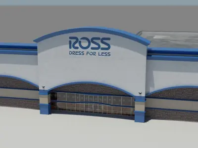 Ross Clothing Department Store Low-poly 3D model