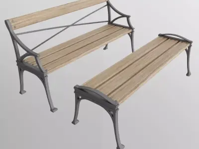 Lessebo exterior sofa 3D model