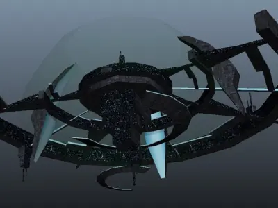 Space Station Low-poly 3D model buy