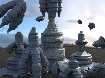 Planet Power Shard Base Kit bash 1 3D model