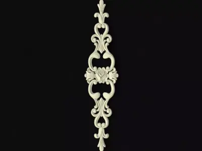 dekor ornate ornament 3D model 10
