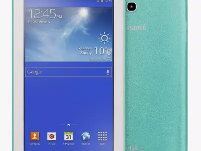 Samsung Galaxy Tab 3 Lite 7 0 3G blue 3D model