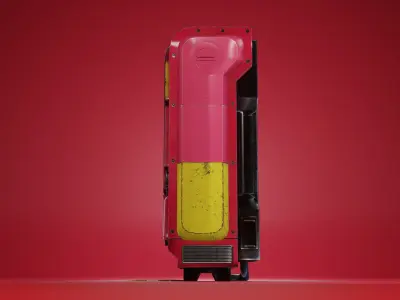 Sci-Fi Vending Machine - Game Ready Low-poly 3D model