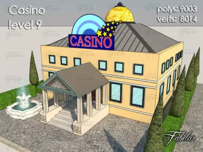 Casino Level Low-poly 3D model