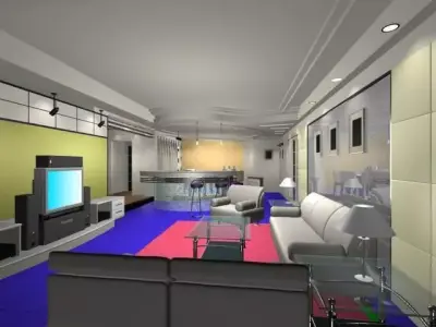 Living Room 3D model