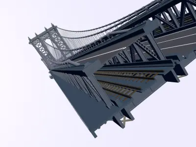 Manhattan Bridge 3D model