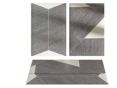 Rugs White Bernadotte Kylberg from NJRD 3D model