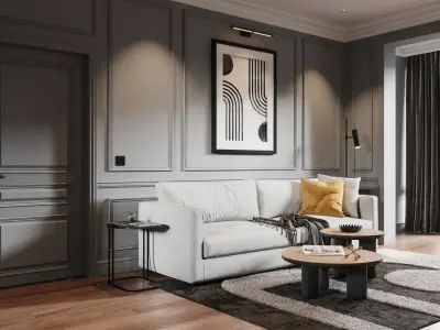 apartment interior scenes       3D model order