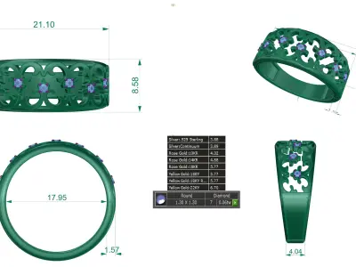 Finger Rings collection printable 3D print model order