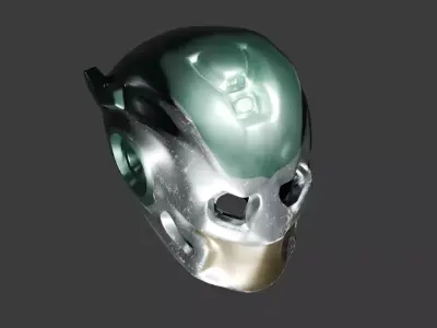 Sci-Fi Mask Low-poly 3D model