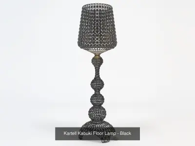 Kartell Kabuki Floor Lamp Set 3D Model Pack