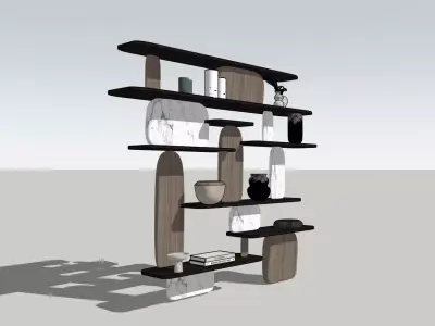 Bookshelf Partition sketchup 3D model