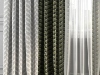 Curtain Set 187 3D model