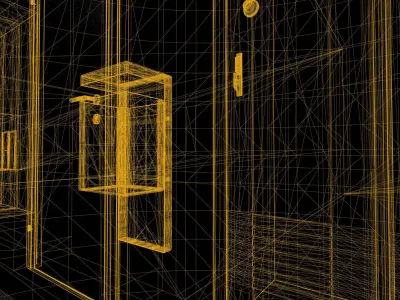 School Hallway UE4 3D model