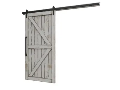 Doors Brothers Barn door  2 3D model
