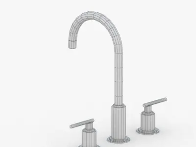 1651 - Water Tap Low-poly 3D model