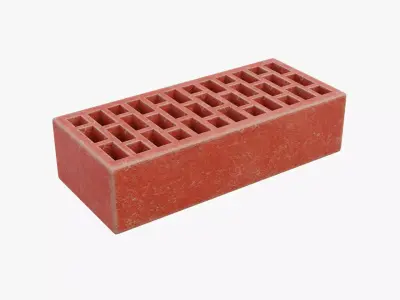 Red Brick 3 Low-poly 3D model