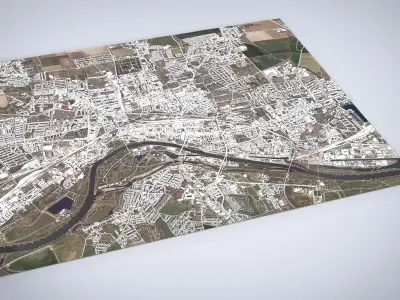 Cityscape Magdeburg Germany 3D model