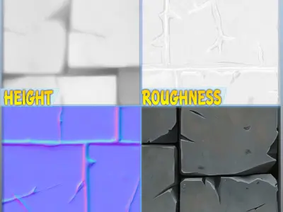 Stylized Wall Seamless Texture Texture order