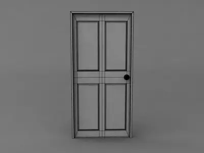 Simple Classic Door 3D model