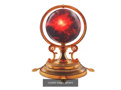 pack of  5   crystal mahic sphere 