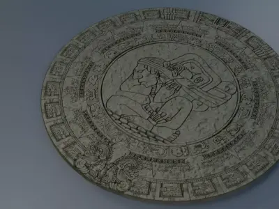 3D Mayan calendar  3D model