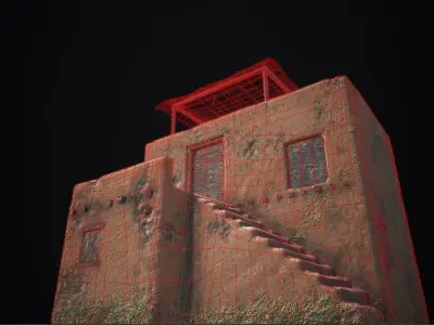 Old House-PBR Low-poly 3D model