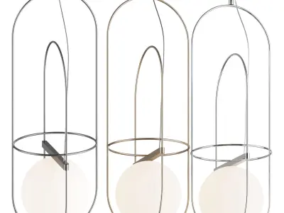 FONTANAARTE SETAREH SMALL PENDANT LAMP 3D model