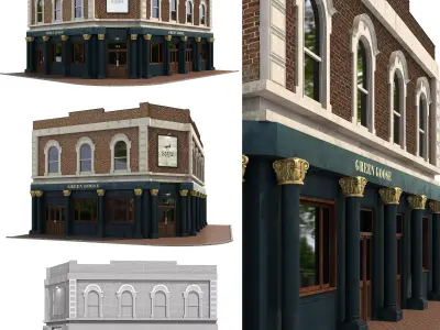 Building06-Green Goose 3D model