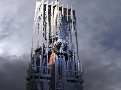 Sci Fi Fusion Emperor Elite Tower 4 3D model