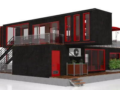 Container Restaurant 3D model purchase
