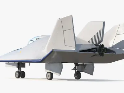 Advanced Tactical Air Superiority Fighter 3D model