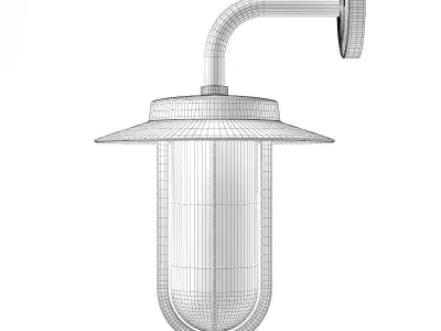 Wall Exterior Lamp 3D Model 3D model
