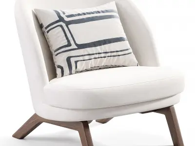 Pajl Armchair Low-poly 3D model