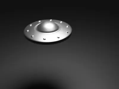 Flying UFO Low-poly 3D model Low-poly 3D model