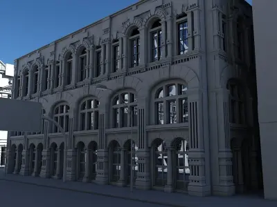 3D City Intersection 3D model