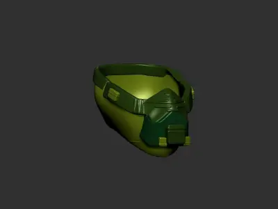 helmet high poly sculpt 3d printable  3D model 95